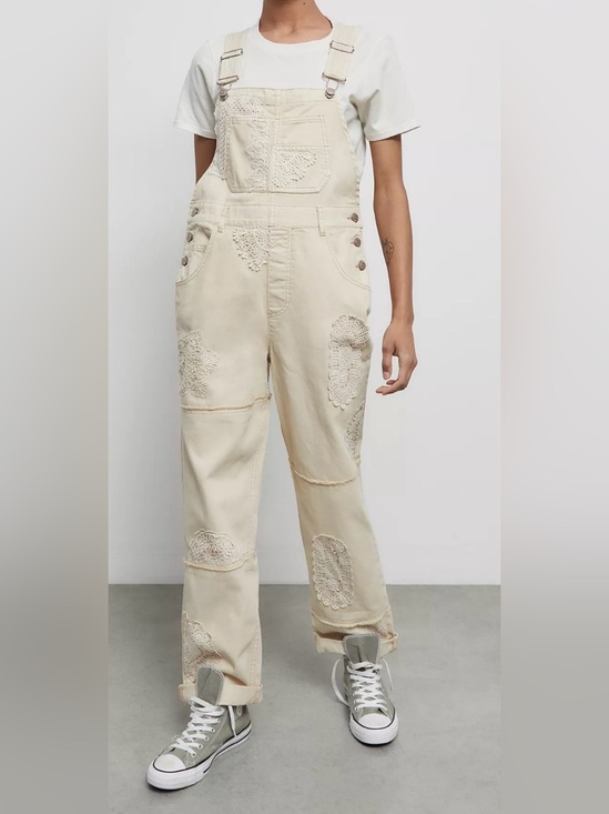 Urban Outfitters Pants - Urban Outfitters UO Ezra Crochet Patchwork Overall Size S-p